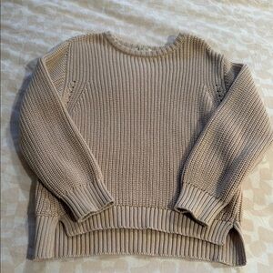 The Simple Folk Beige Knit Sweater